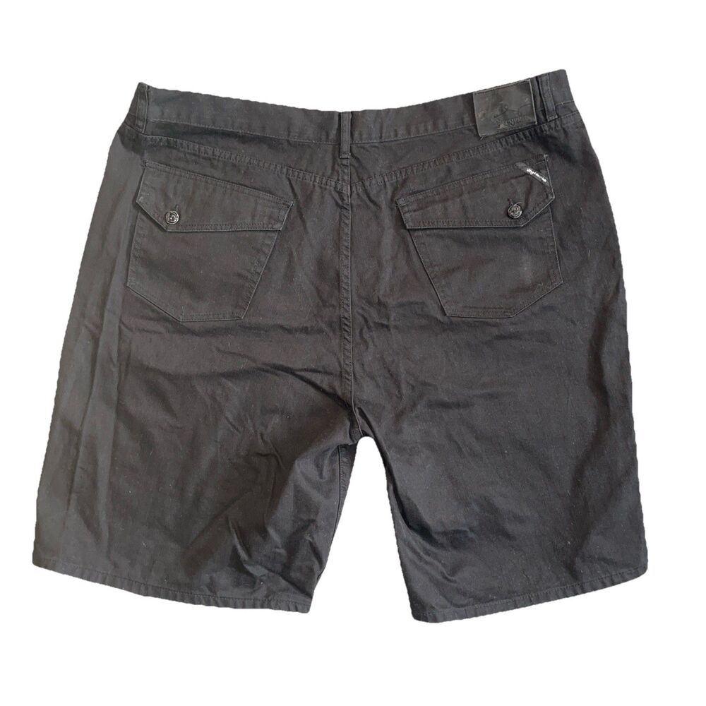 LRG Shorts LR Geans 420 Streetwear 90s Y2K Grass Denim Shorts Men's 46 Black